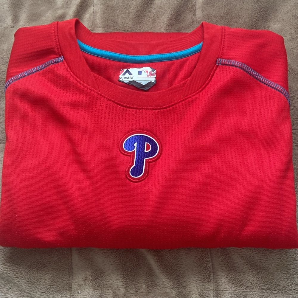 Philadelphia Phillies Authentic Collection Thermal Pullover Men’s Size Large